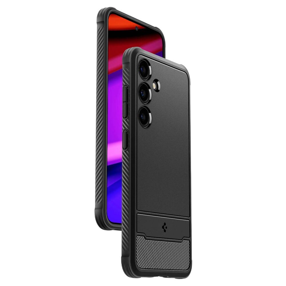 Spigen Robust panseretui til Samsung Galaxy S24 - mat sort
