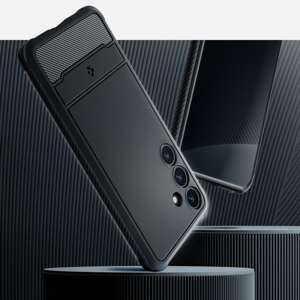 Spigen Robust panseretui til Samsung Galaxy S24 - mat sort
