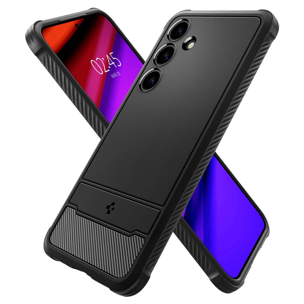 Spigen Robust panseretui til Samsung Galaxy S24 - mat sort
