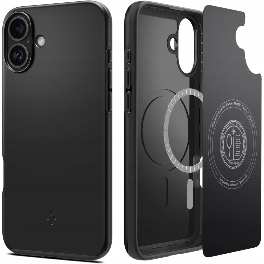 Spigen MagSafe-fodral med tunn passform för iPhone 16 Plus - Svart