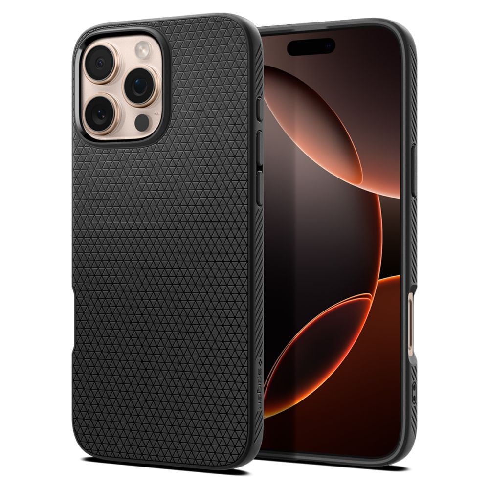 Spigen Liquid Air iPhone 16 Pro-fodral - svart