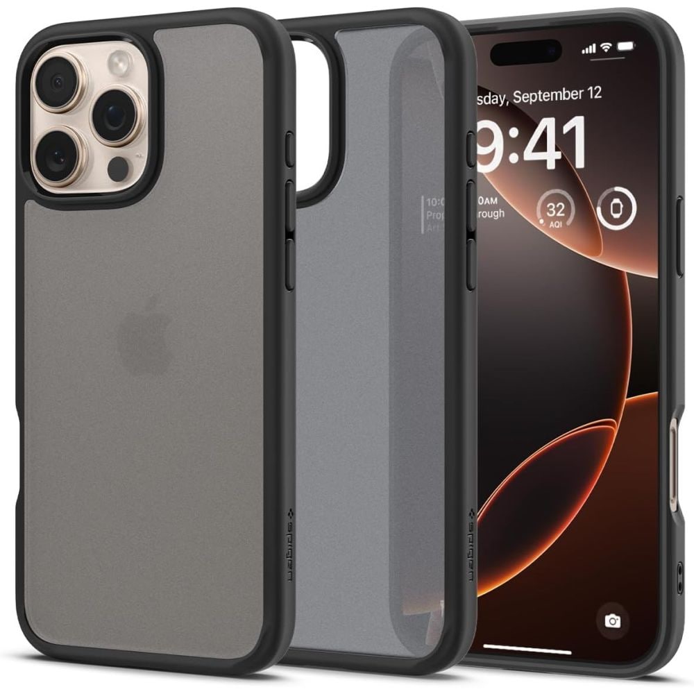 Spigen Ultra Hybrid iPhone 16 Pro-fodral - svart