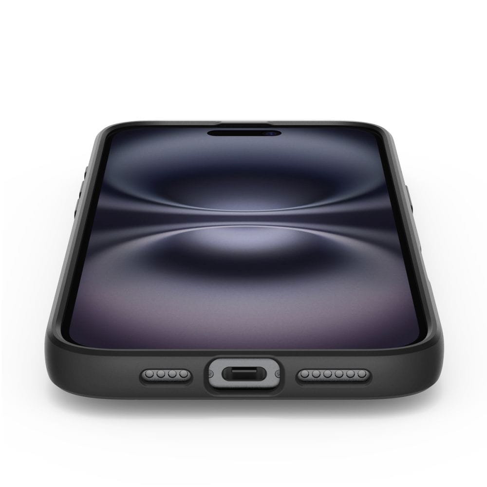 Spigen Liquid Air iPhone 16 Kuffert - Sort