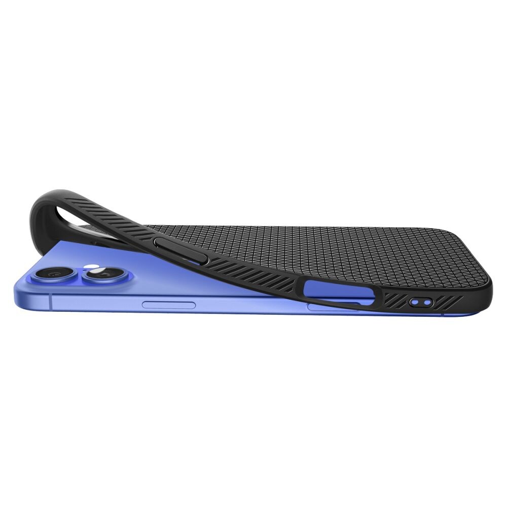 Spigen Liquid Air iPhone 16 Kuffert - Sort