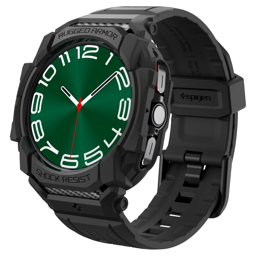 Spigen Rugged Armor Pro-fodral för Samsung Galaxy Watch Ultra (47mm) - Matt svart