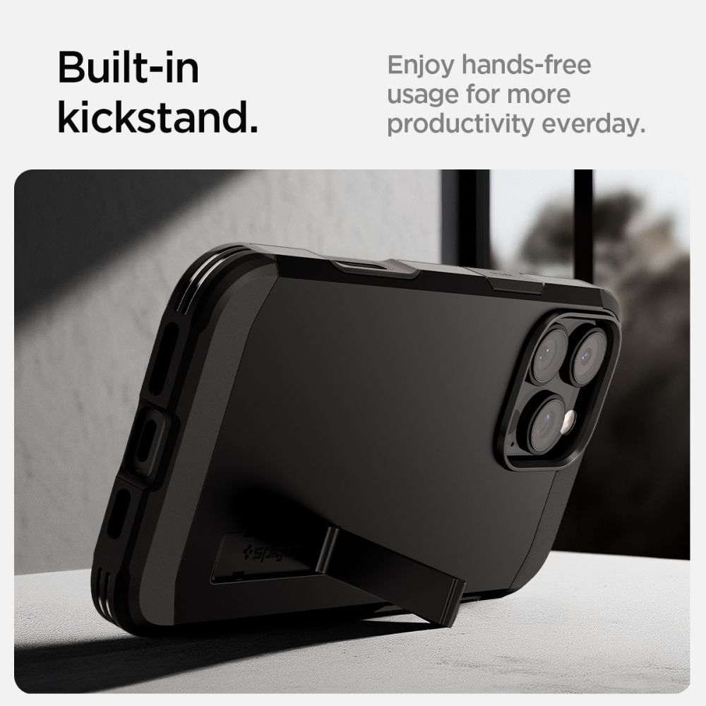 Spigen Tough Armor "T" MagSafe-etui til iPhone 16 Pro Max - sort