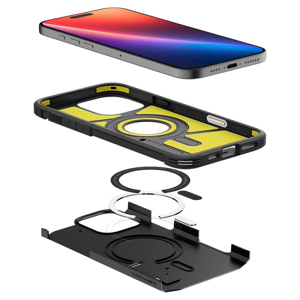Spigen Tough Armor "T" MagSafe-etui til iPhone 16 Pro Max - sort