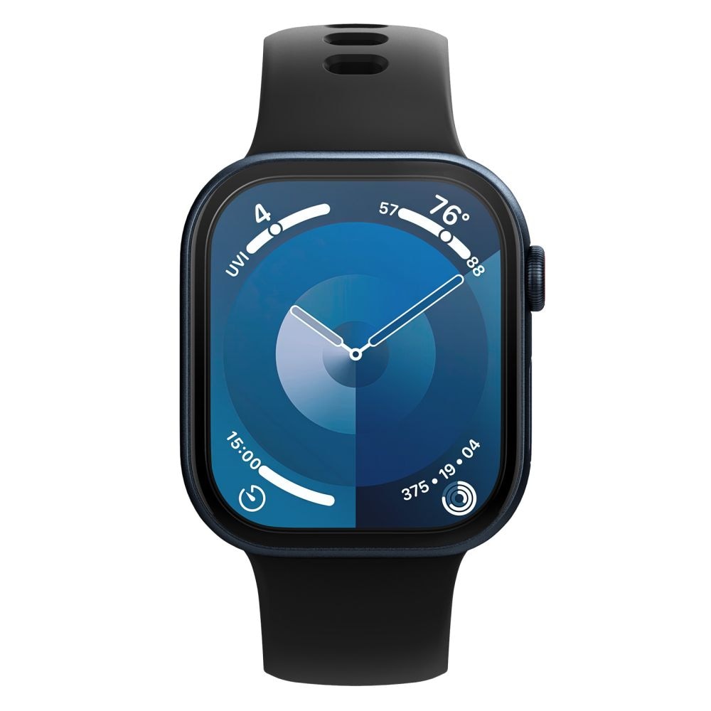 Spigen Elite Shield "EZ FIT" Hybrid Glass 2-PACK til Apple Watch 10 (42MM) - Clear