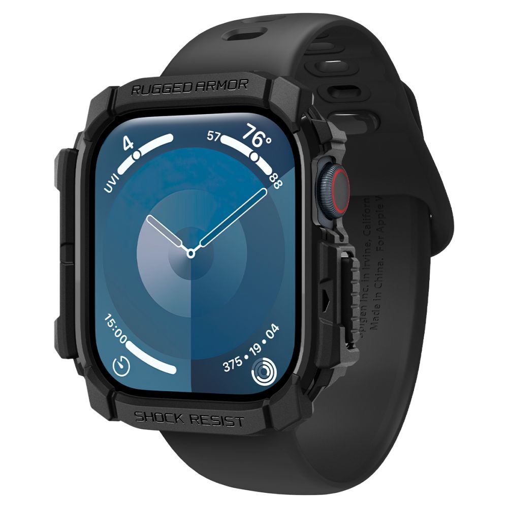 Spigen Robust panseretui til Apple Watch 10 46mm - Sort