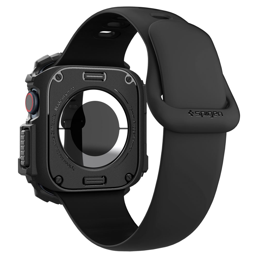 Spigen Robust panseretui til Apple Watch 10 46mm - Sort