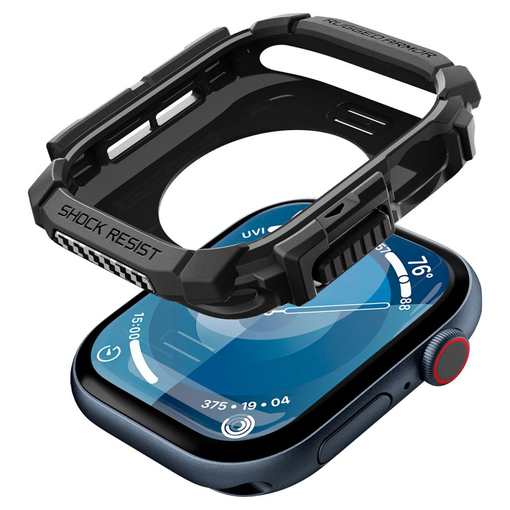Spigen Robust panseretui til Apple Watch 10 46mm - Sort