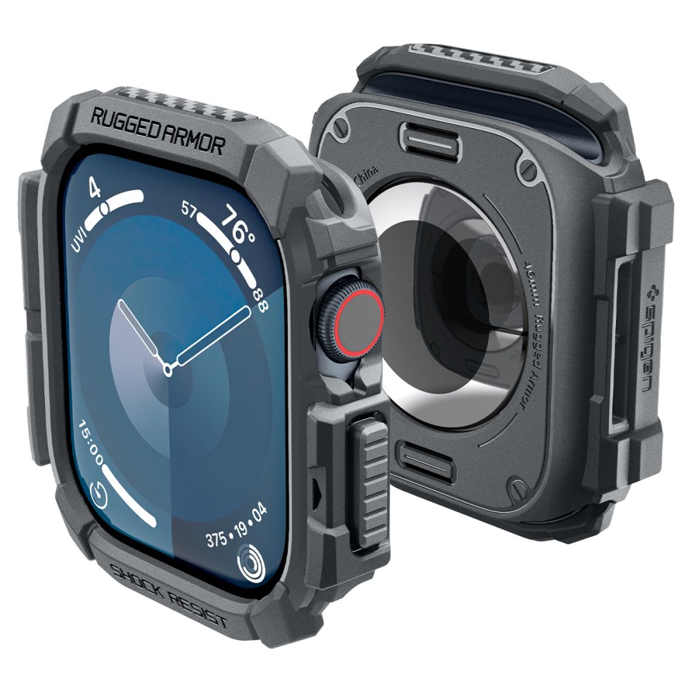 Spigen Robust panseretui til Apple Watch 10 46mm - grå