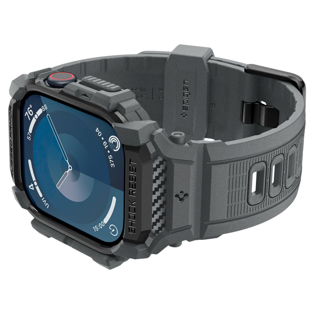 Spigen Robust panseretui til Apple Watch 10 46mm - grå