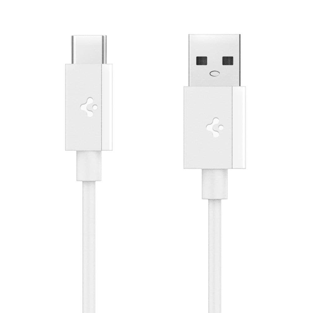 Spigen EB6010AC USB-A / USB-C 60W-kabel 100 cm - Vit