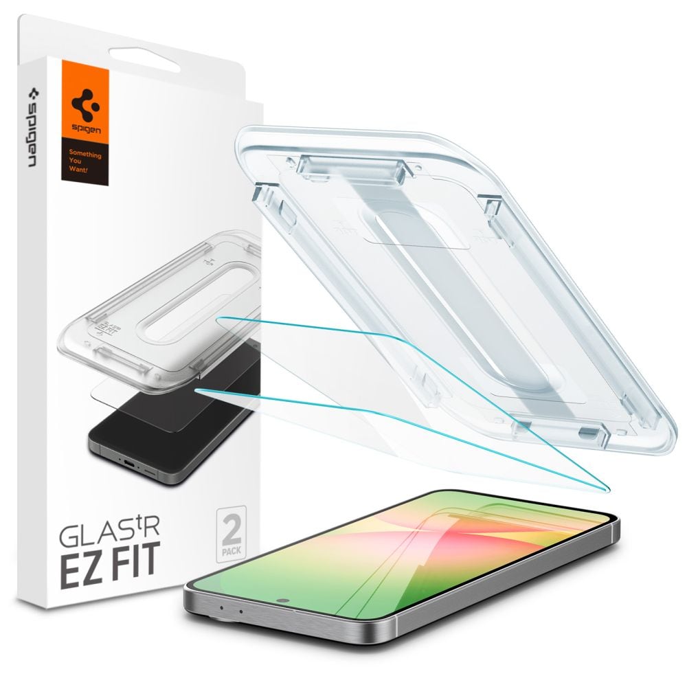 Spigen Glas.tR EZ Fit härdat glas för Samsung Galaxy S24 FE (2 st.)