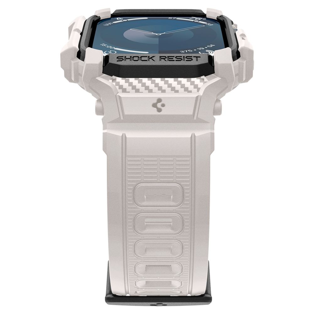 Spigen Rugged Armor "Pro"-armband för Apple Watch 10 (46MM) - Beige