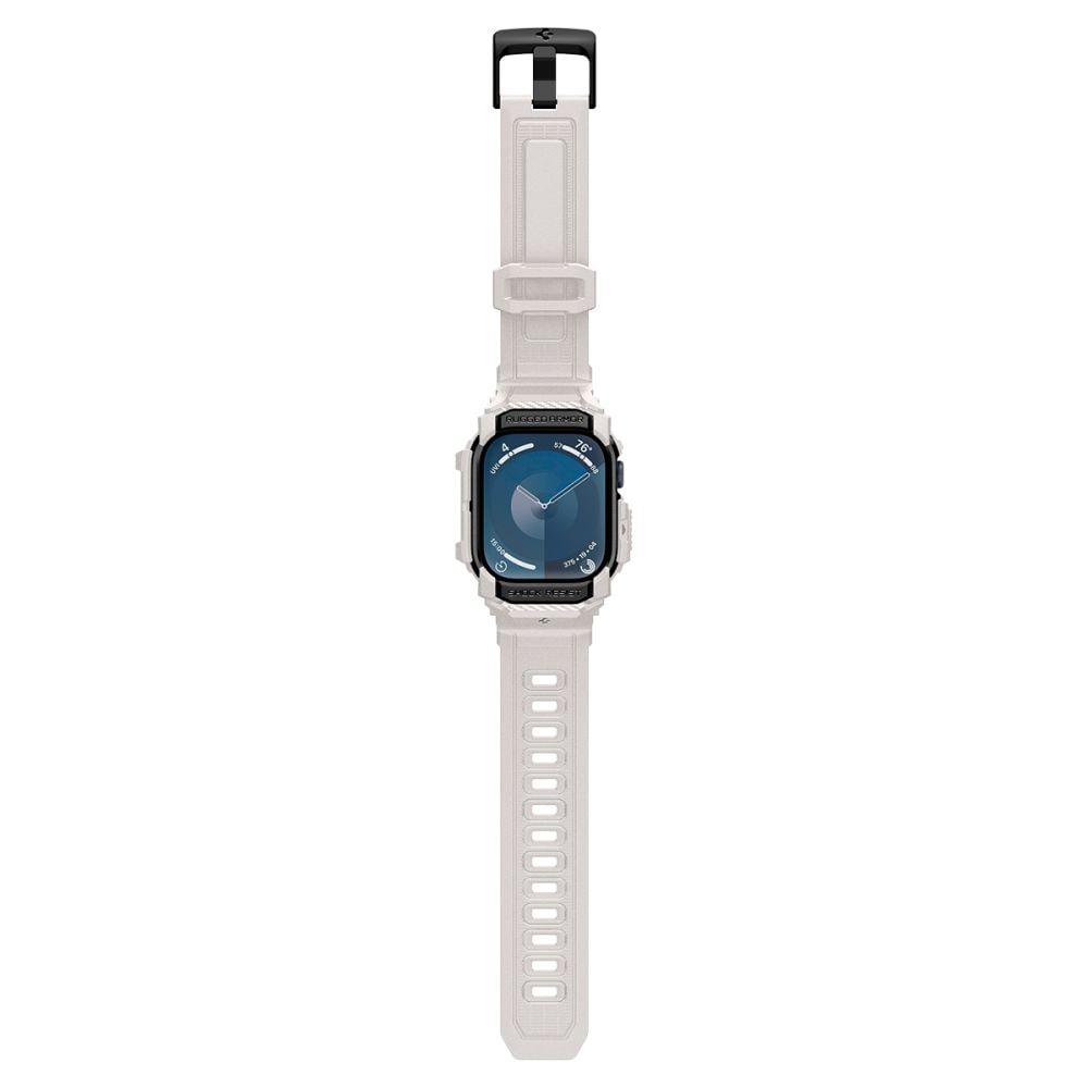 Spigen Rugged Armor "Pro"-armband för Apple Watch 10 (46MM) - Beige