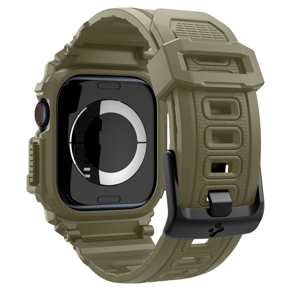 Spigen Rugged Armor "Pro"-armband för Apple Watch 10 (46MM) - Grön