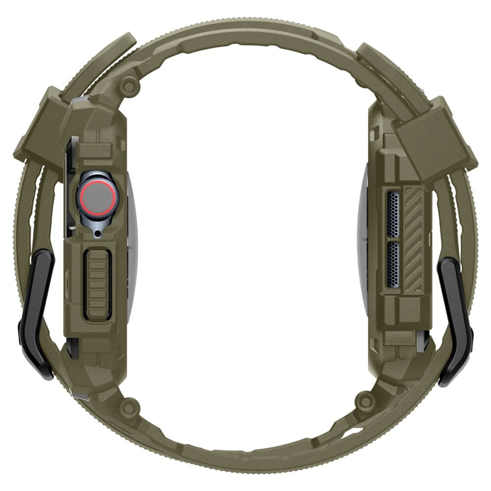 Spigen Rugged Armor "Pro"-armband för Apple Watch 10 (46MM) - Grön