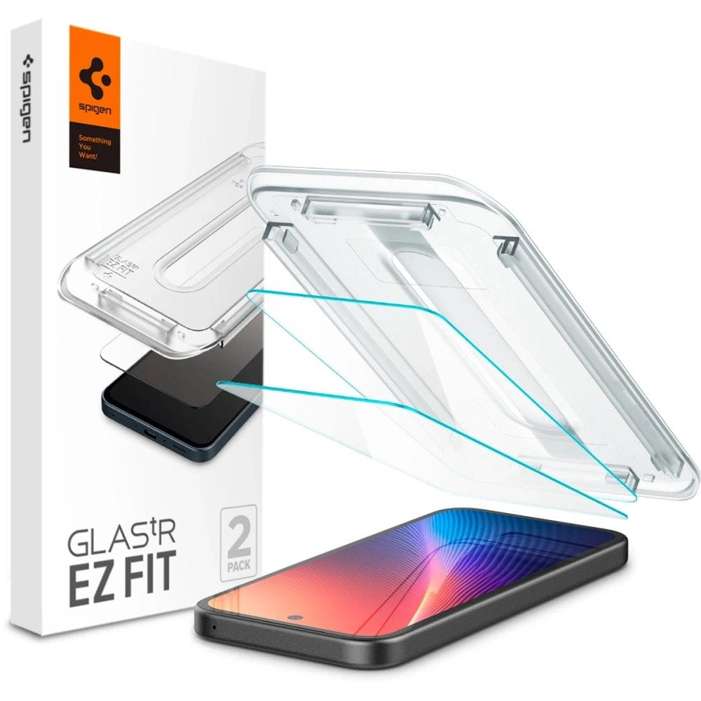 Spigen Glas.TR "Ez Fit" härdat glas 2-pack för Google Pixel 9A - Klar