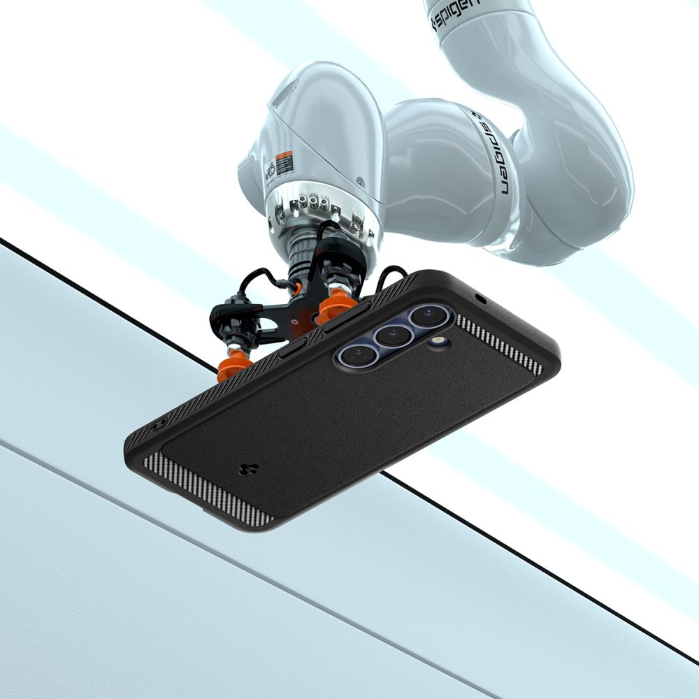 Spigen Rugged Armor Mag MagSafe-fodral för Samsung Galaxy S25 - Matt svart