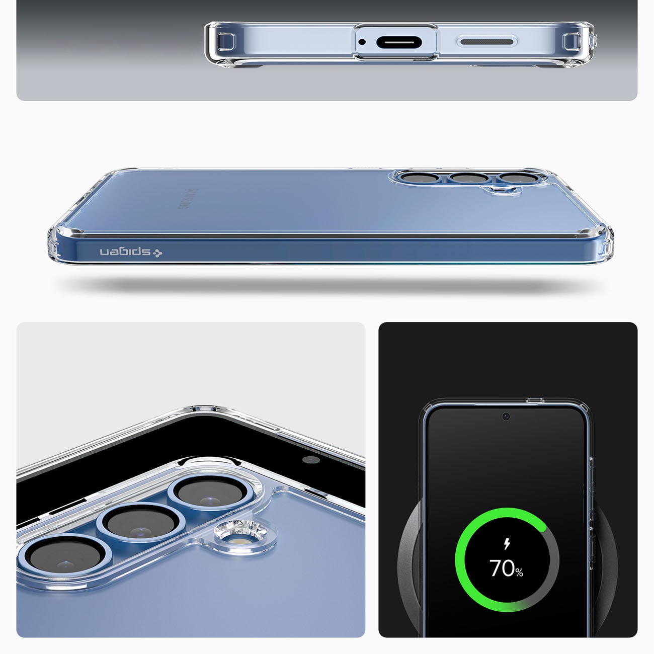 Spigen Ultra Hybrid-etui til Samsung Galaxy S25 - Klar