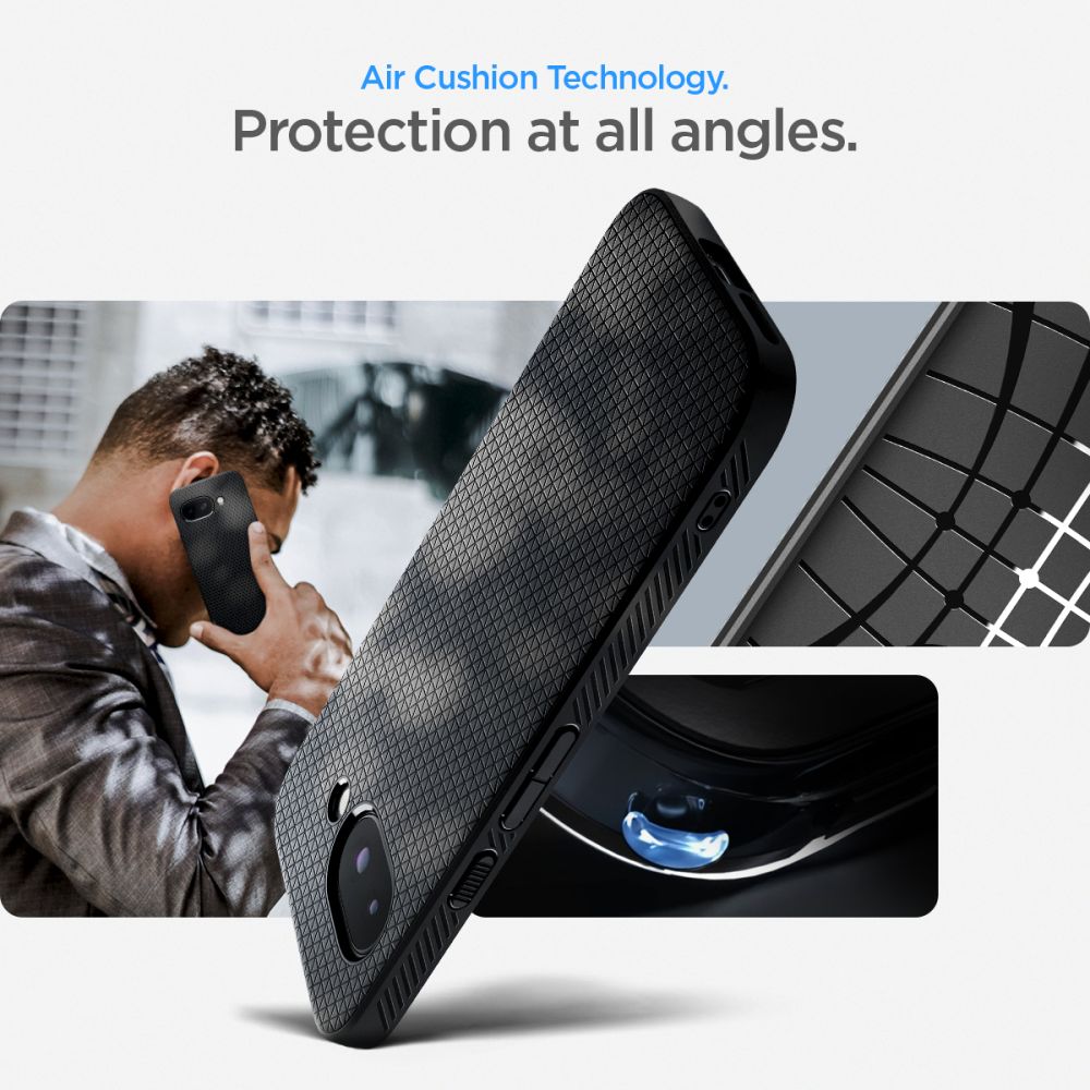 Spigen Liquid Air-etui til Google Pixel 9A - mat sort