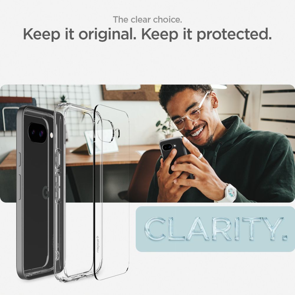 Spigen Ultra Hybrid-etui til Google Pixel 9A - Klar