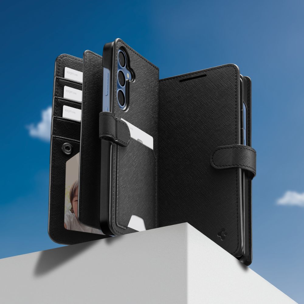 Spigen Wallet "S"-etui til Samsung Galaxy S25+ - Sort