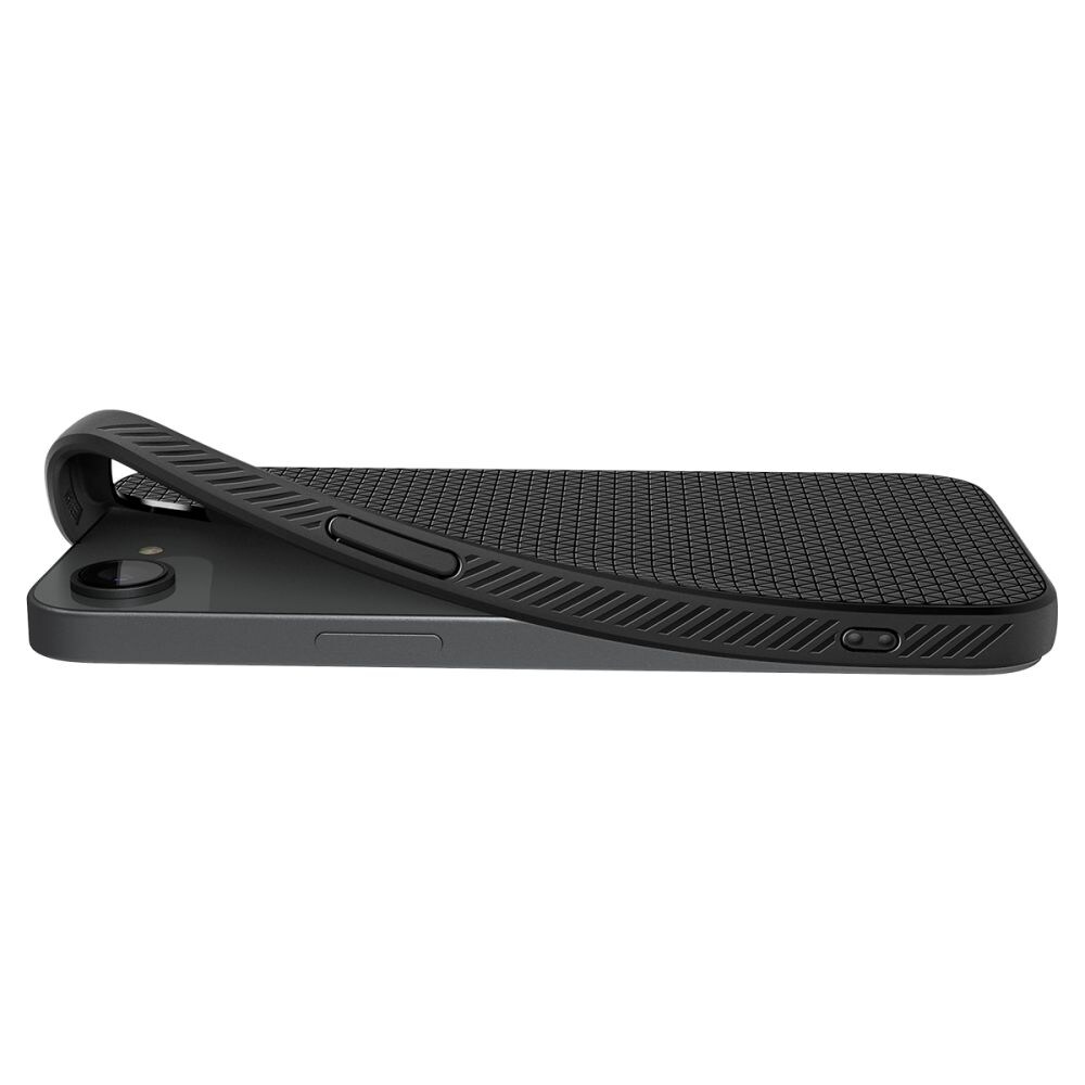 Spigen Liquid Air Mag MagSafe iPhone 16e-etui - mat sort