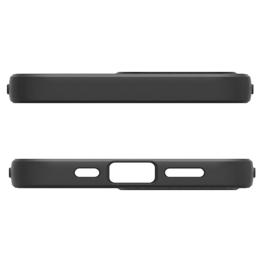 Spigen Liquid Air Mag MagSafe iPhone 16e-etui - mat sort