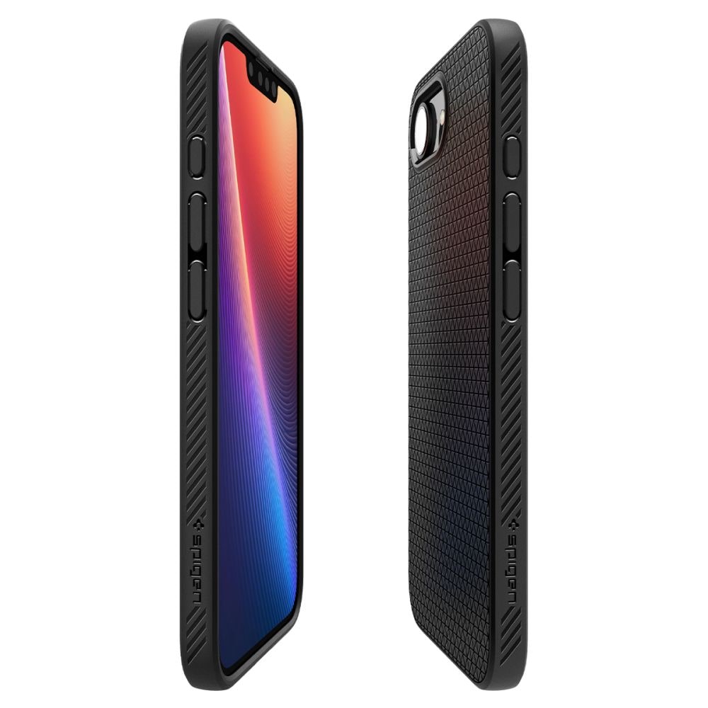 Spigen Liquid Air Mag MagSafe iPhone 16e-etui - mat sort