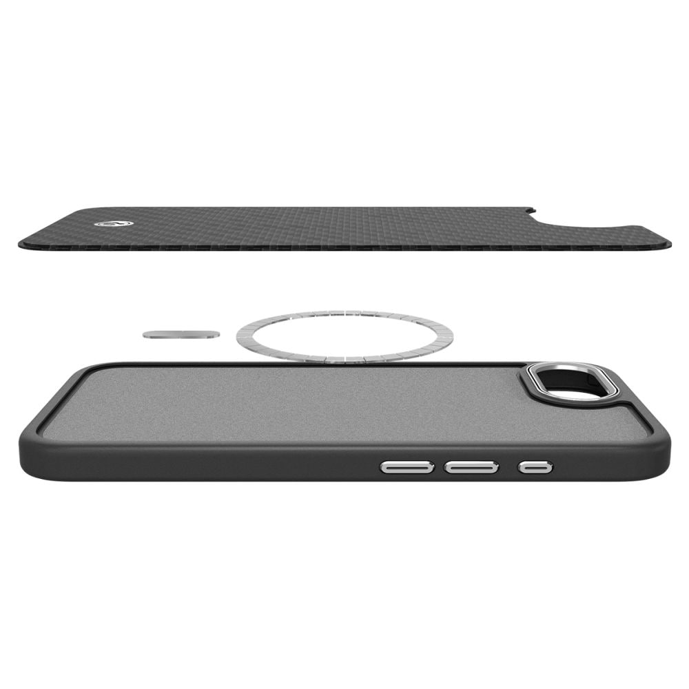 Spigen Enzo Aramid MagSafe iPhone 16e-etui - sort
