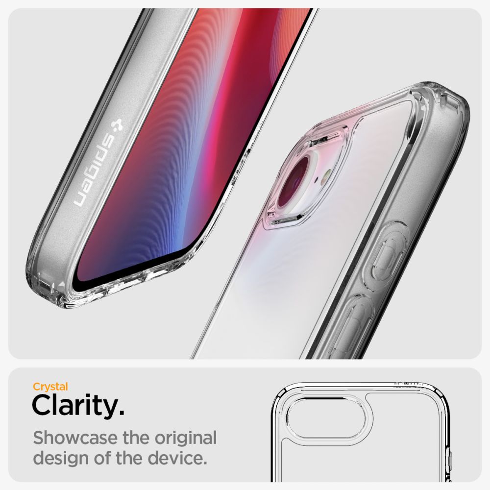 Spigen Ultra Hybrid iPhone 16e-etui - klart