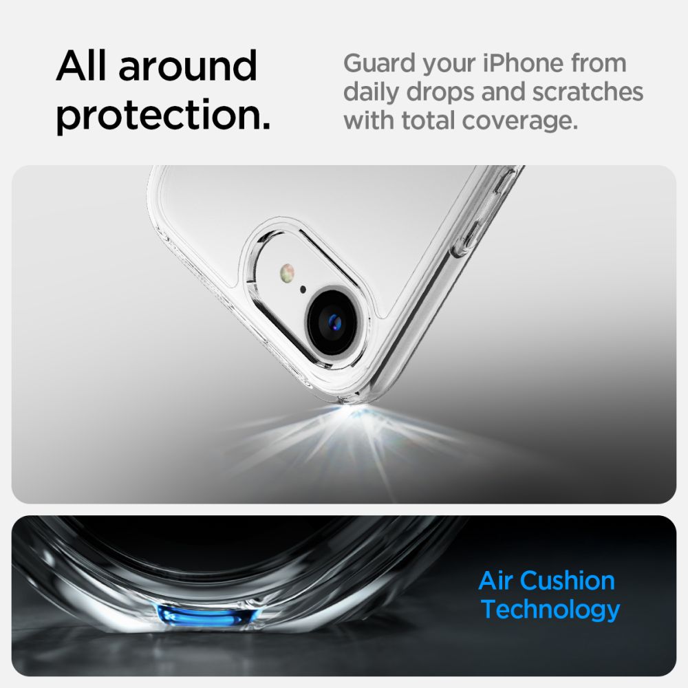 Spigen Ultra Hybrid iPhone 16e-etui - klart