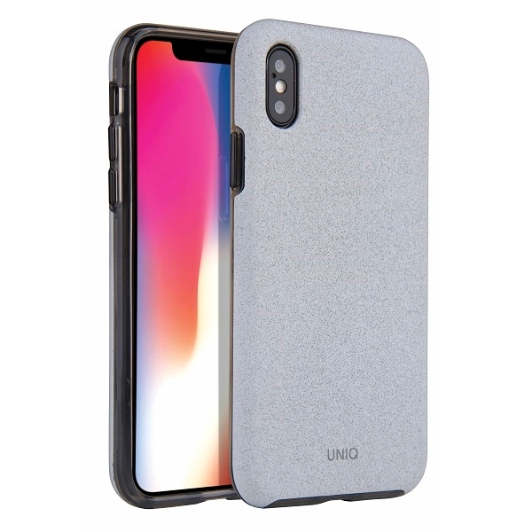 Uniq Lithos-fodral för iPhone Xs Max - ljusgrå