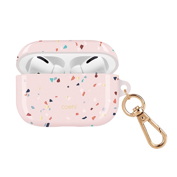 Uniq Coehl Terrazzo AirPods Pro Fodral Rosa/Blushrosa