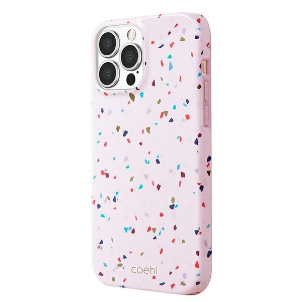 Uniq Coehl Terrazzo-fodral för iPhone 13 Pro Max - rosa