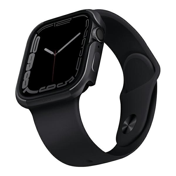 Uniq-fodral Valencia Apple Watch Series 4/5/6/7/8/SE/SE2 45/44mm. grafit/grafit