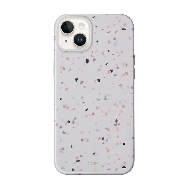 Uniq Coehl Terrazzo-fodral för iPhone 14 Plus - sand
