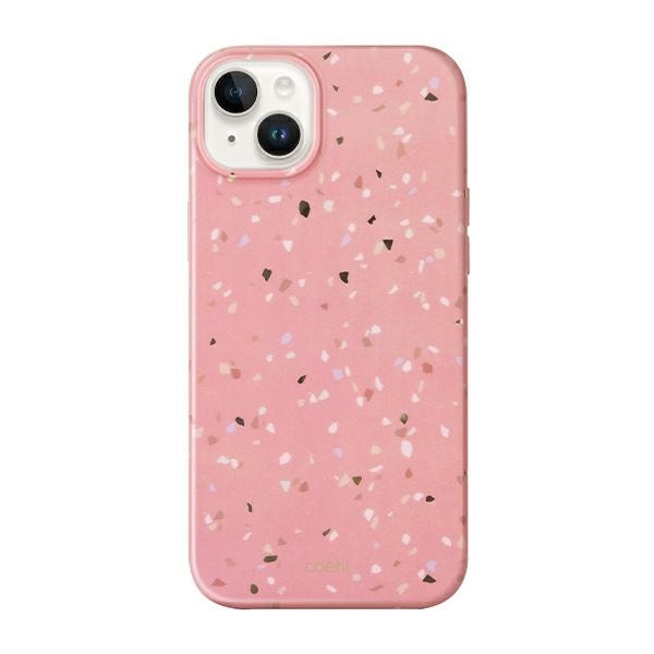 Uniq Coehl Terrazzo-fodral för iPhone 14 Plus - rosa
