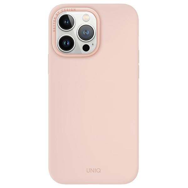 Uniq Lino Hue Magclick laddningsfodral för iPhone 15 Pro Max - rosa