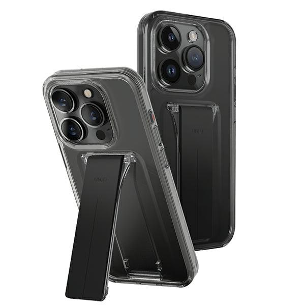 Uniq-fodral Heldro Mount med stativ iPhone 15 Pro Max 6,7" rök/ånga rök