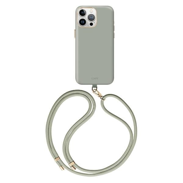 Uniq Coehl Creme Magnetiskt laddningsfodral för iPhone 15 Pro - sage