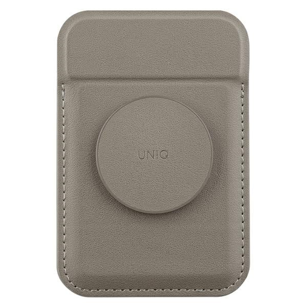 Uniq Flixa Magnetisk kortplånbok med stativ Grå/Flintgrå MagSafe