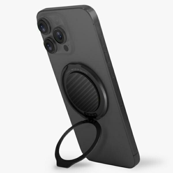 Uniq Gripfit Premium 360 Magnetiskt fäste & Kickstand Magnetisk hållare svart/karbon svart