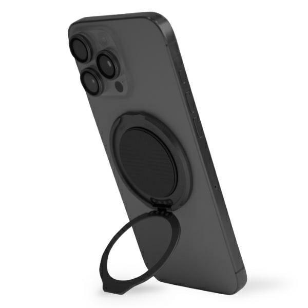 Uniq Gripfit 360 Magnetiskt fäste och kickstand Magnetisk hållare svart/midnattssvart