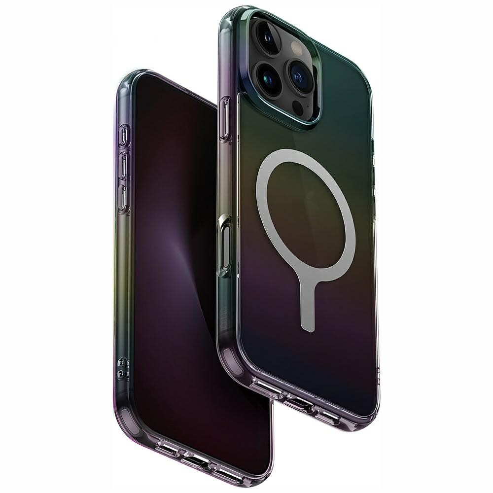Uniq Iridescia Magclick laddningsfodral för iPhone 16 Pro Max - Svart