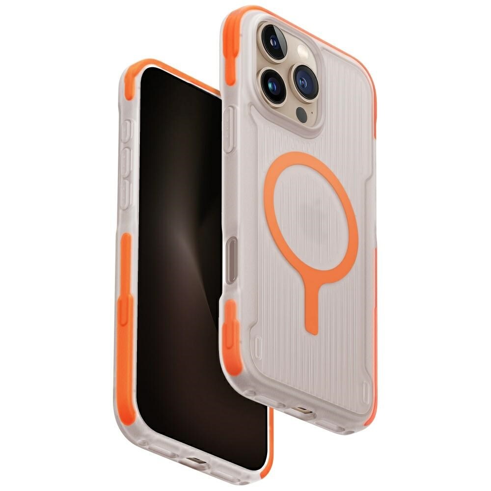 Uniq Combat Active Magclick-laddningsfodral för iPhone 16 Pro Max - Orange