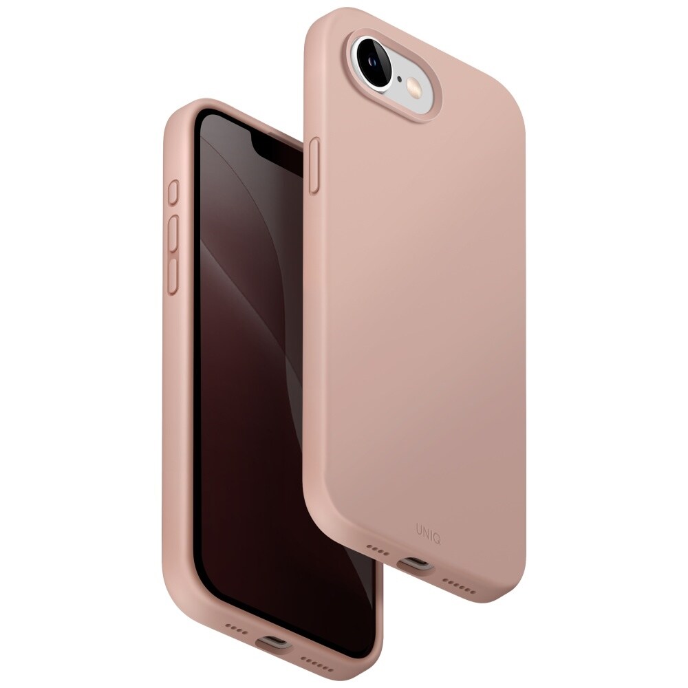 Uniq Lino Magclick laddningsfodral för iPhone 16e - Rosa